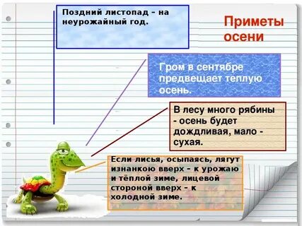 Приметы листопада