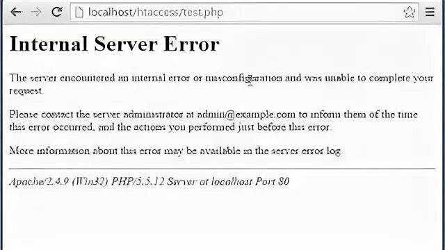The server encountered an internal. The server encountered an internal
