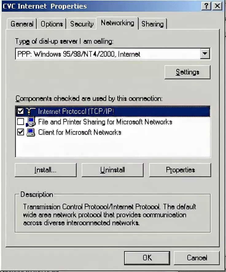 Transmission Control Protocol. Connection property