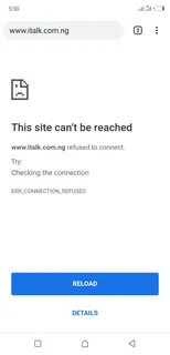 Please what is the problem. www.italk.com.ng. 