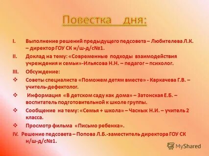 Темы докладов 2 класс