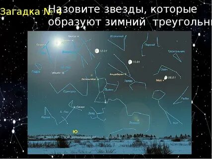 Созвездие образует букву м