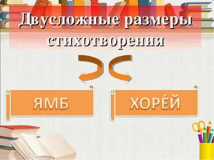 Презентация двусложные размеры стиха 6 класс литература