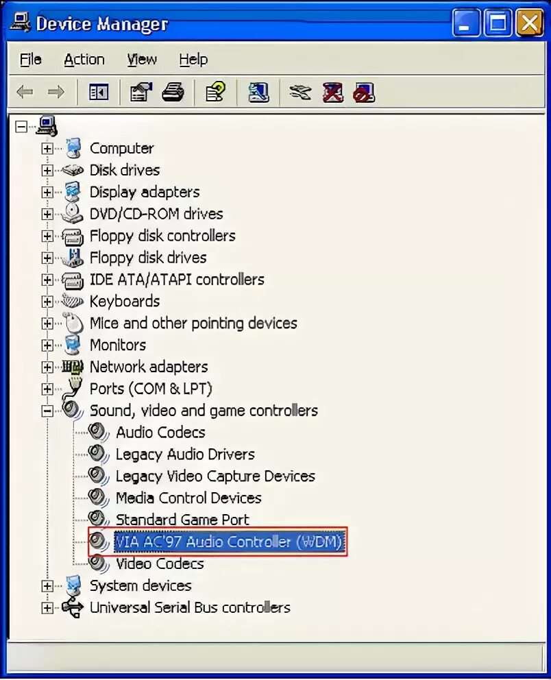 Via audio controller. Via audio controller