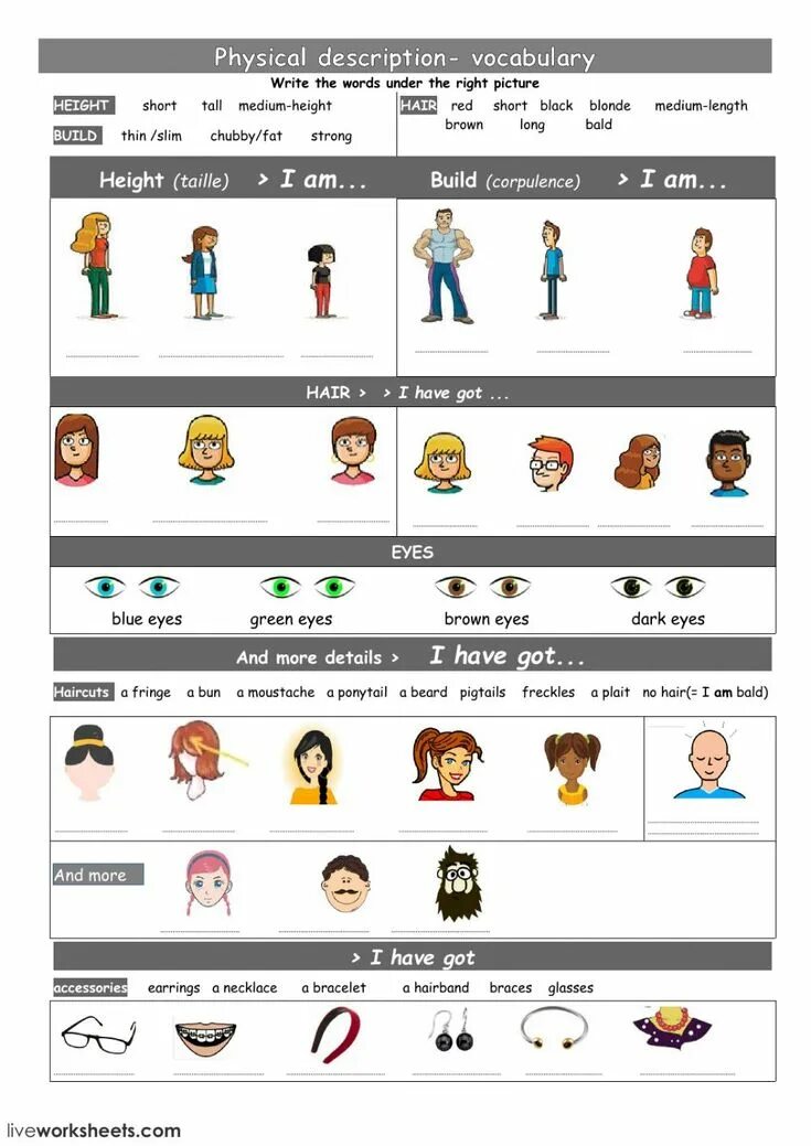 Describing appearance exercises. Physical description. description of physical appearance. describing people. describing physical appearance.