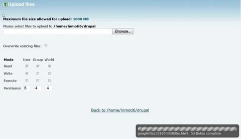 Upload file info