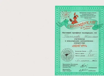 Математический конкурс кенгуру 2024 год