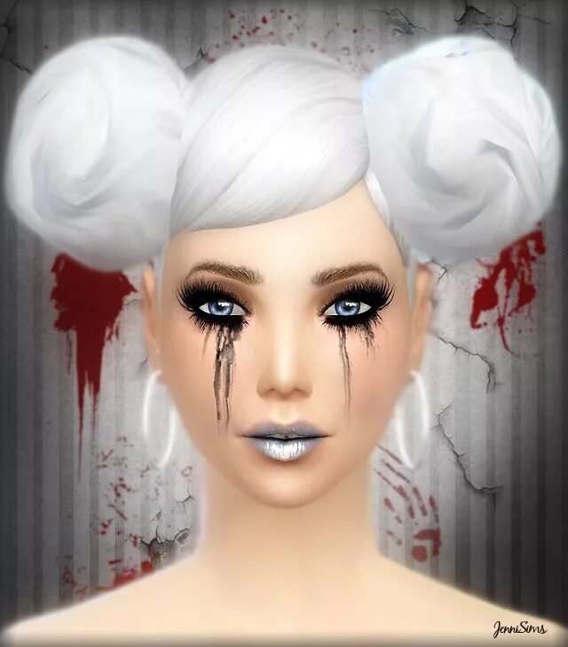 Макияж симс. Sims 4 tears. sims 4 tears make up. симс 4 макияж темный.