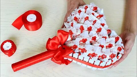 Самая красивая и вкусная ВАЛЕНТИНКА / СЕРДЦЕ из Киндер шоколада и Рафаэлло - You