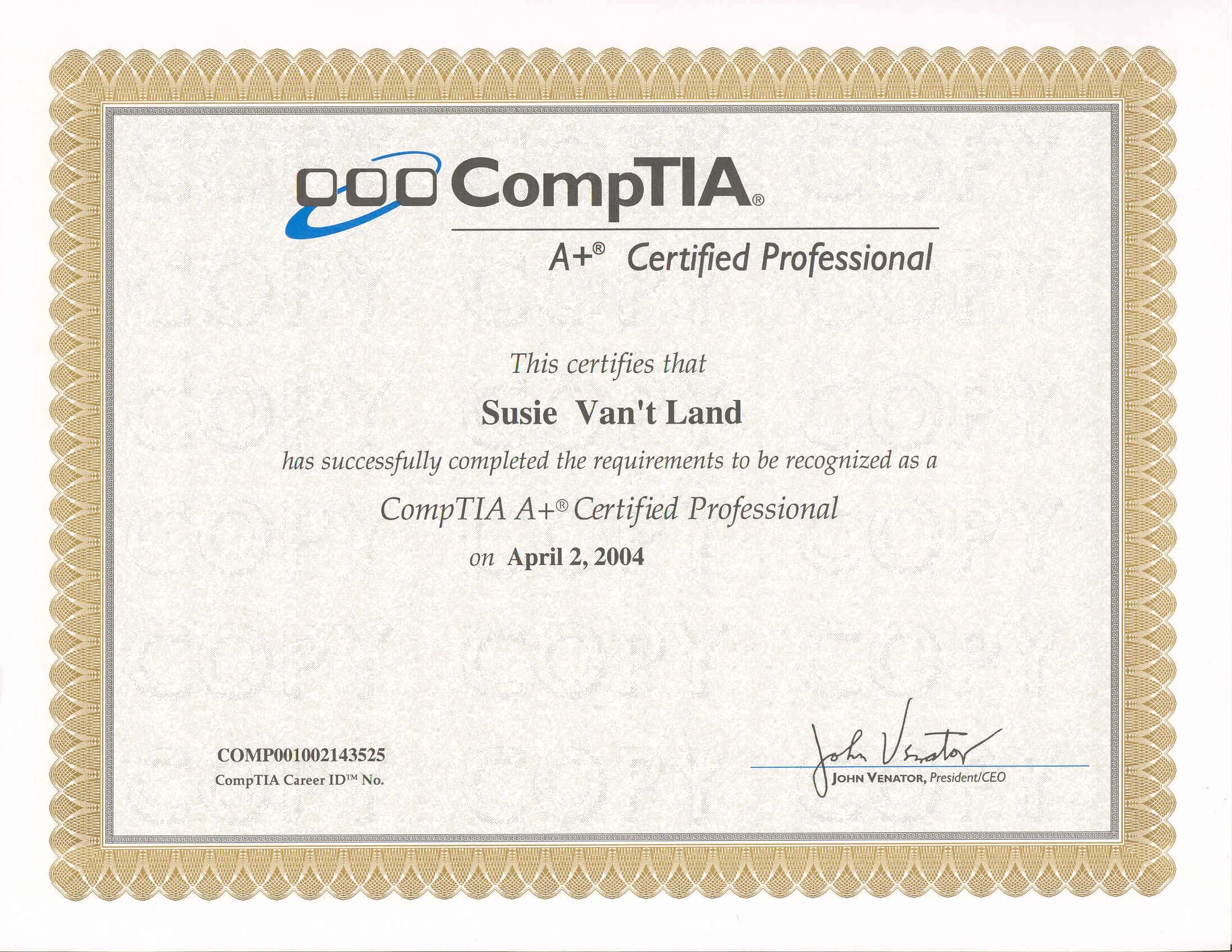 Certificate net. COMPTIA Security+ сертификат. Сертификат COMPTIA A+. Certified professional сертификат. CISSP сертификат.