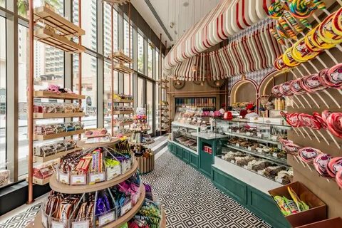 Fuzziwig’s is a retail candy store at The Beach, at the Jumeirah Beach Resi...