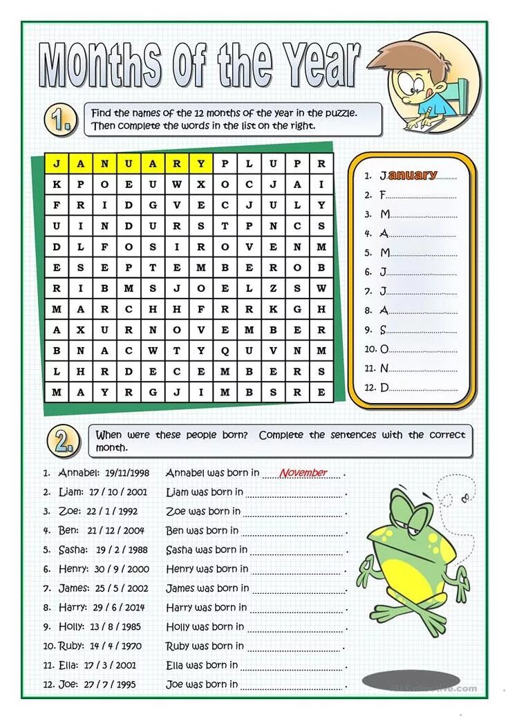 Month tasks. Месяца на английском упражнения. задания по месяцам на английском. месяца на английском задания. задания по английскому языку months.