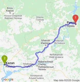 Ижевск пермь расстояние на машине карта