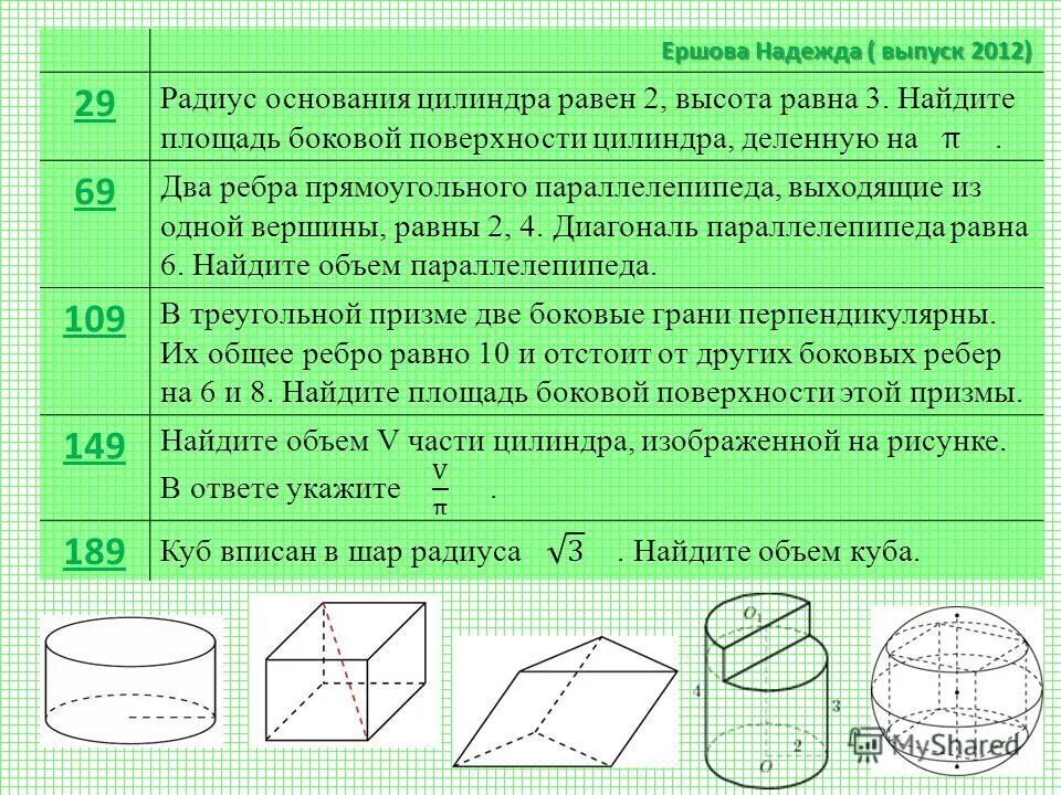 Площадь боковой поверхности куба с ребром 5