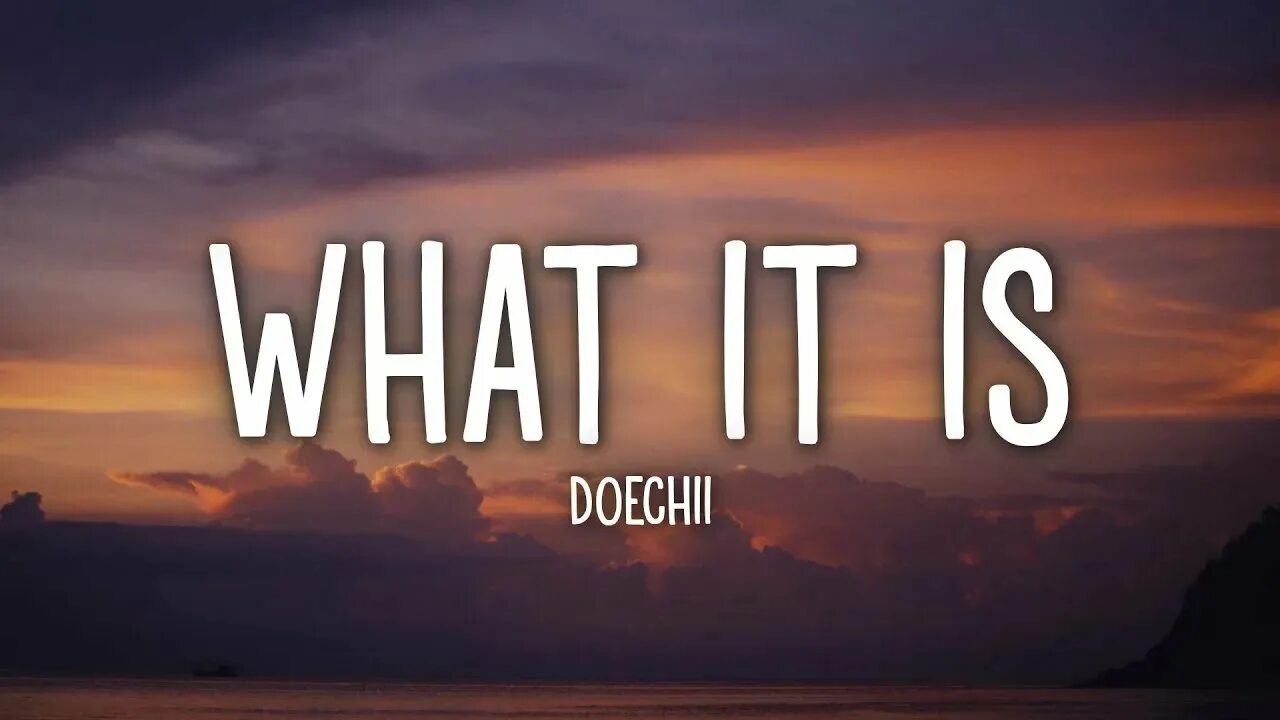 Doechii what it is. Doechii.