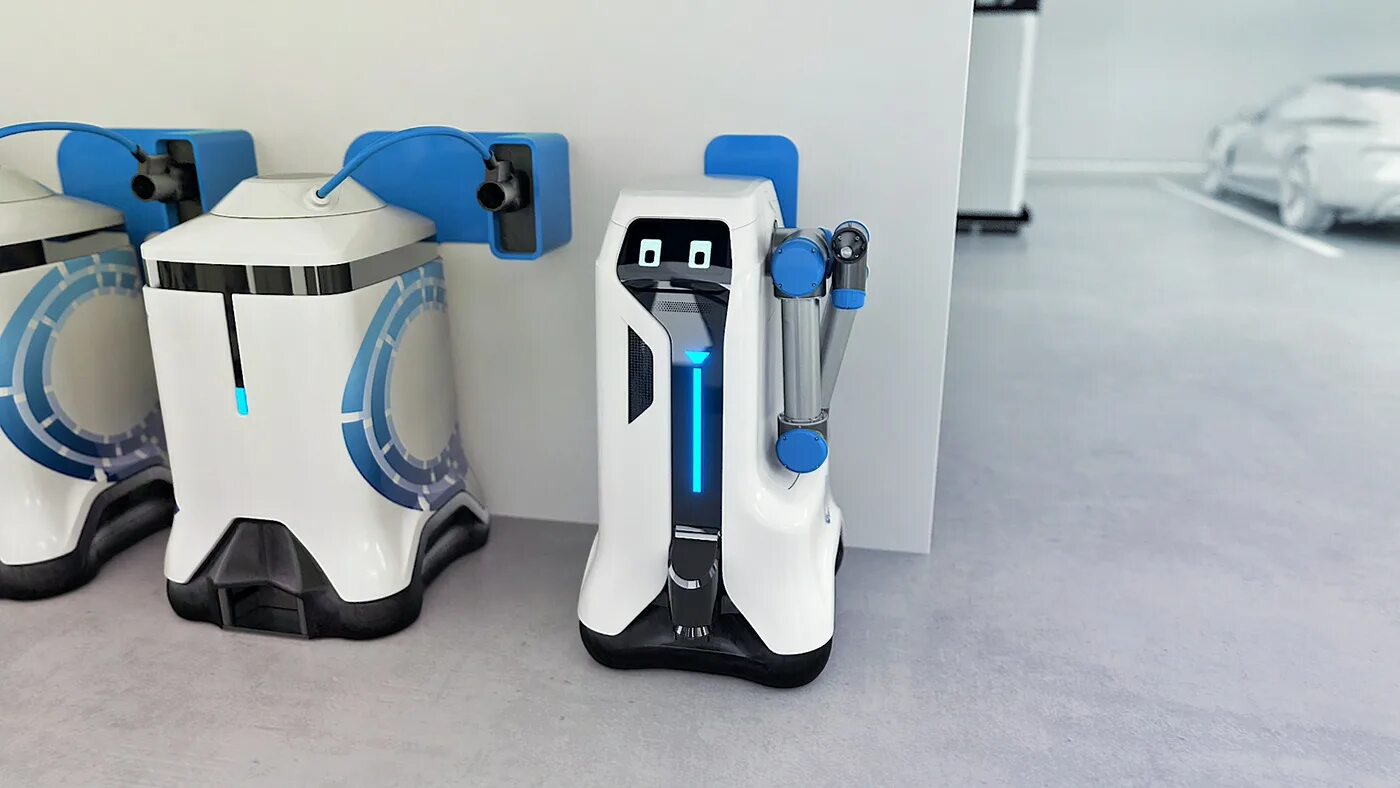 Volkswagen робот. Робот Фольксваген. VW Charging Robot. EVAR parky Charging Robot. Капсула к зарядке робота.