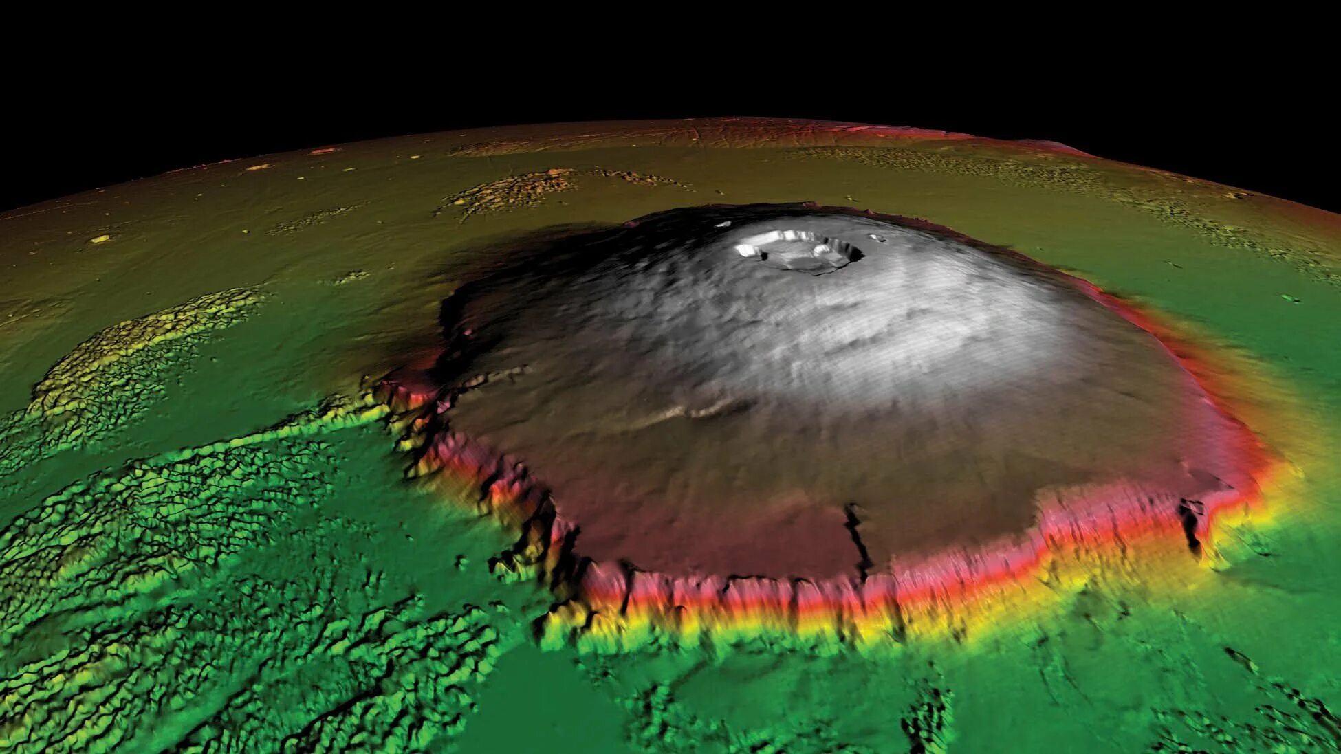 Самая высокая гора в солнечной системе находится. Гора Олимп на Марсе. Марсианский потухший вулкан гора Олимп. Вулкан Олимп на Марсе. Гора Olympus Mons.