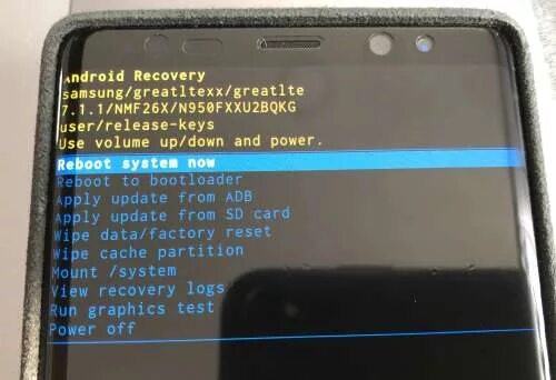 Recovery mode volume up