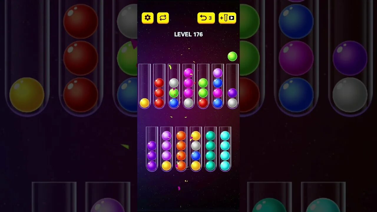 Прохождение ball sort. Игра головоломка 2025. 369 уровень ball sort puzzle. игра ball sort 2025 уровень 339. как пройти 104 уровень ball sort puzzle.
