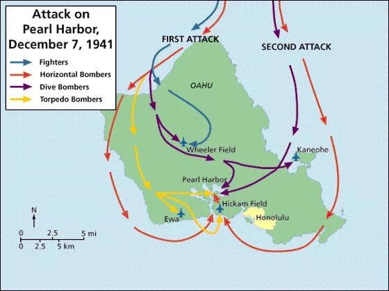 Причины нападения японии. Нападение Японии на Перл-Харбор карта. Карта Перл Харбор 1941. Атака на Перл Харбор карта. Схема атаки на Перл Харбор.