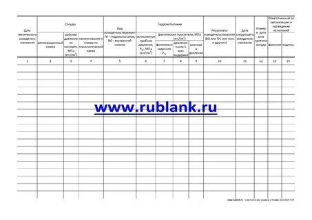 Журнал учета механизмов