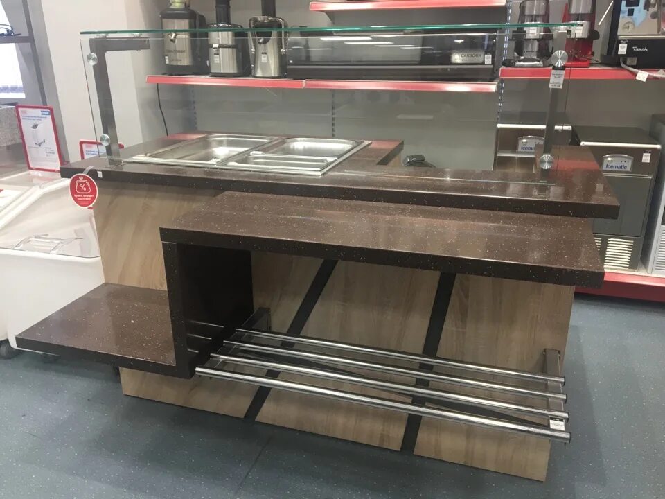 Клёнмаркет. Холодильная витрина обшитая. Klenmarket. Кленмаркет. Клён оборудование.