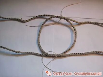 Ручка для пластиковой бутылки из веревки
