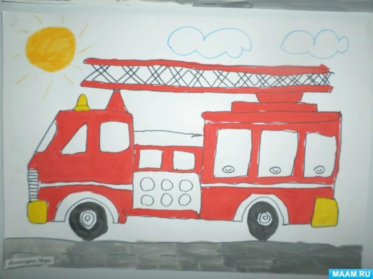 Транспорт для рисования в детском саду. Рисование транспорт старшая группа. Рисование в подготовительной группе на тему транспорт. Рисование в подготовительной группе на тему автобус. Пожарная машина поэтапно