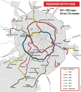 Карта новой москвы 2023 года