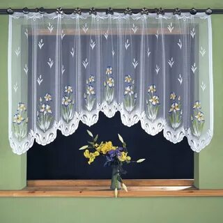 Короткий тюль на кухню