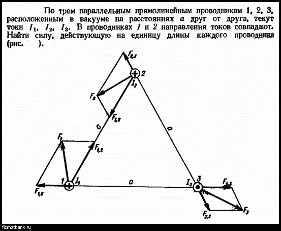 Вершины треугольника лежат на трех параллельных. Три параллельных провода расположены в одной плоскости. По трем длинным параллельным проводам расположенным. По трем длинным параллельным проводам текут токи. Три параллельных длинных прямых проводника.