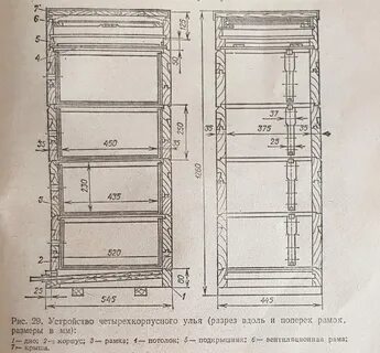 Размеры корпусов улья