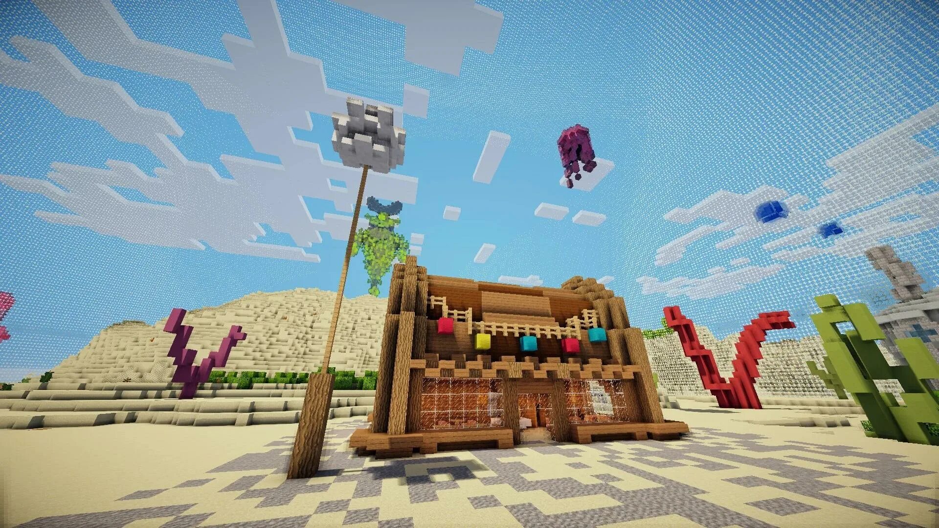 Spongebob minecraft. Бикини боттом minecraft. карта бикини боттом для майнкрафт. бикини ботом в майнкрафте. spongebob карта майнкрафт.