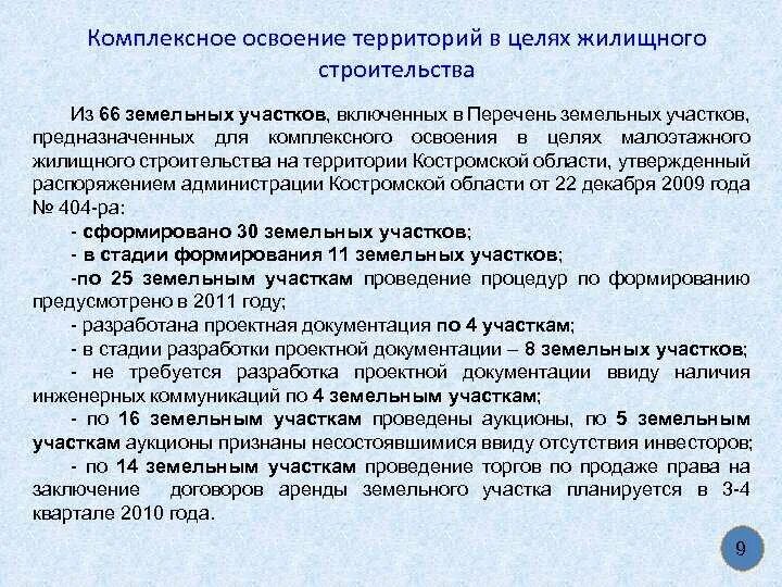 Проект договора комплексного развития территории Комплексного освоения