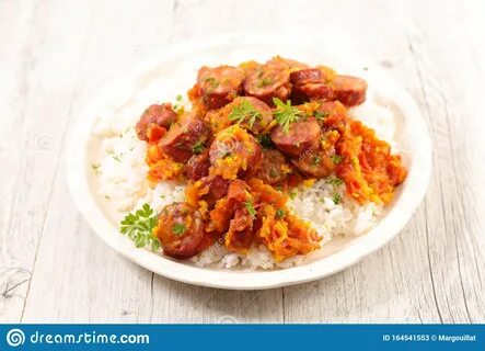 Rougail Saucisse, Creole Dish with Sausage Stock Image - Image of.