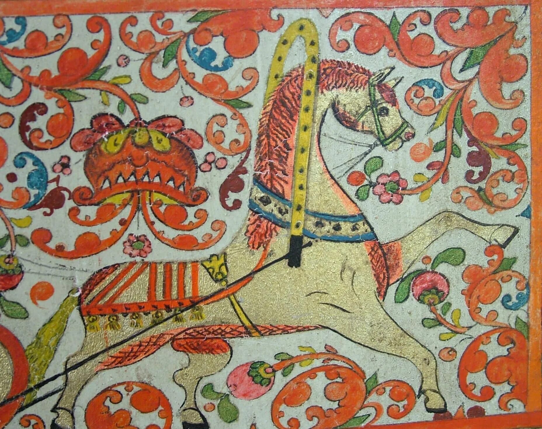 Раскрась фрагмент старинной прялки окружающий мир