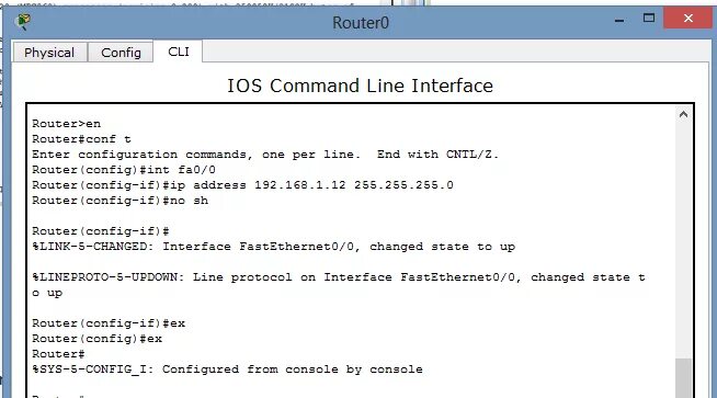 Line console 0