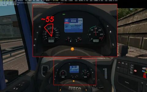 Iveco Stralis Hi-way Speedometer offset FIXED - SCS Software