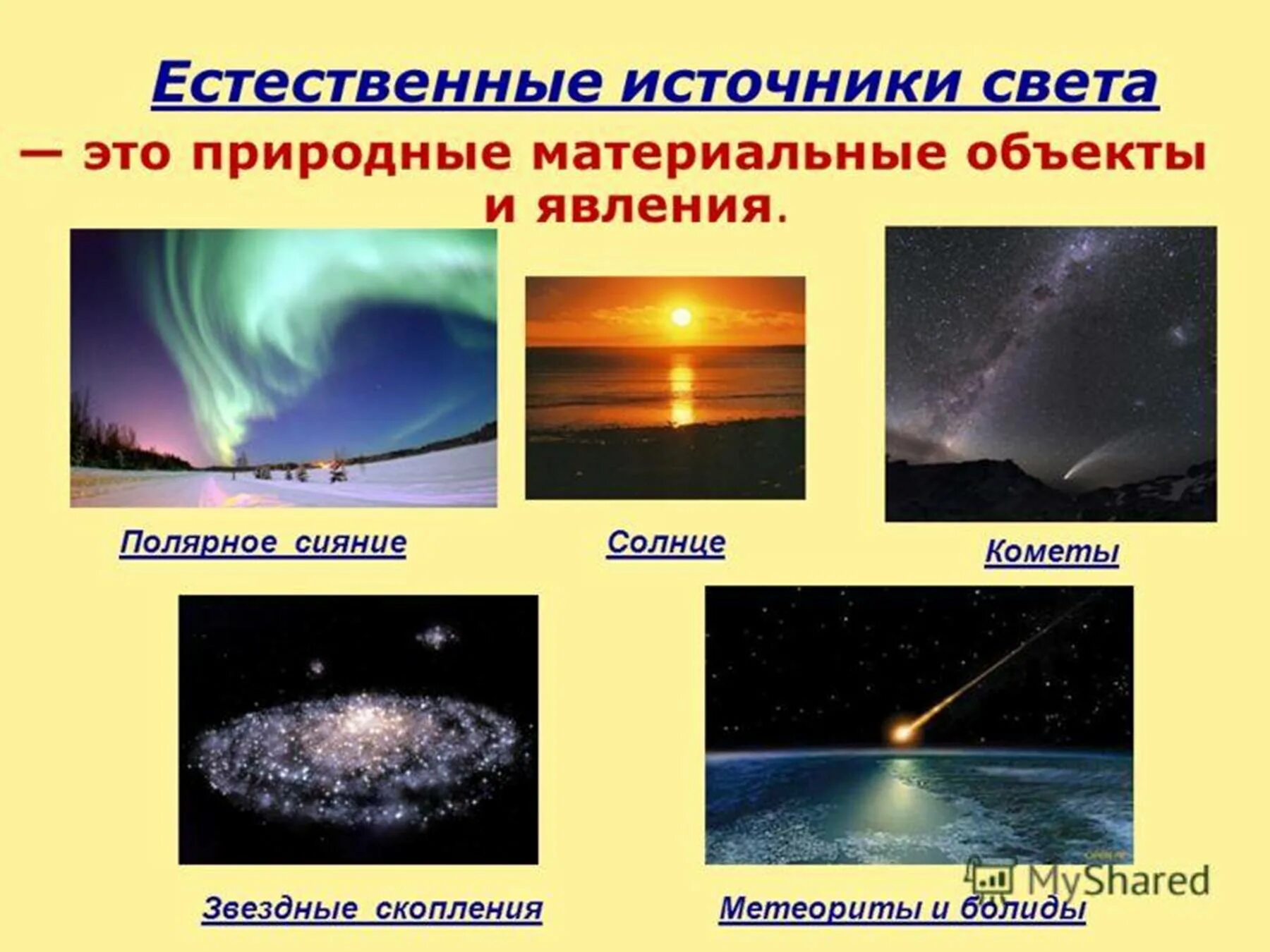Какие источники света являются. Естественные и искусственные источники света. искусственные источники света. натуральные и искусственные источники света. природные источники света.