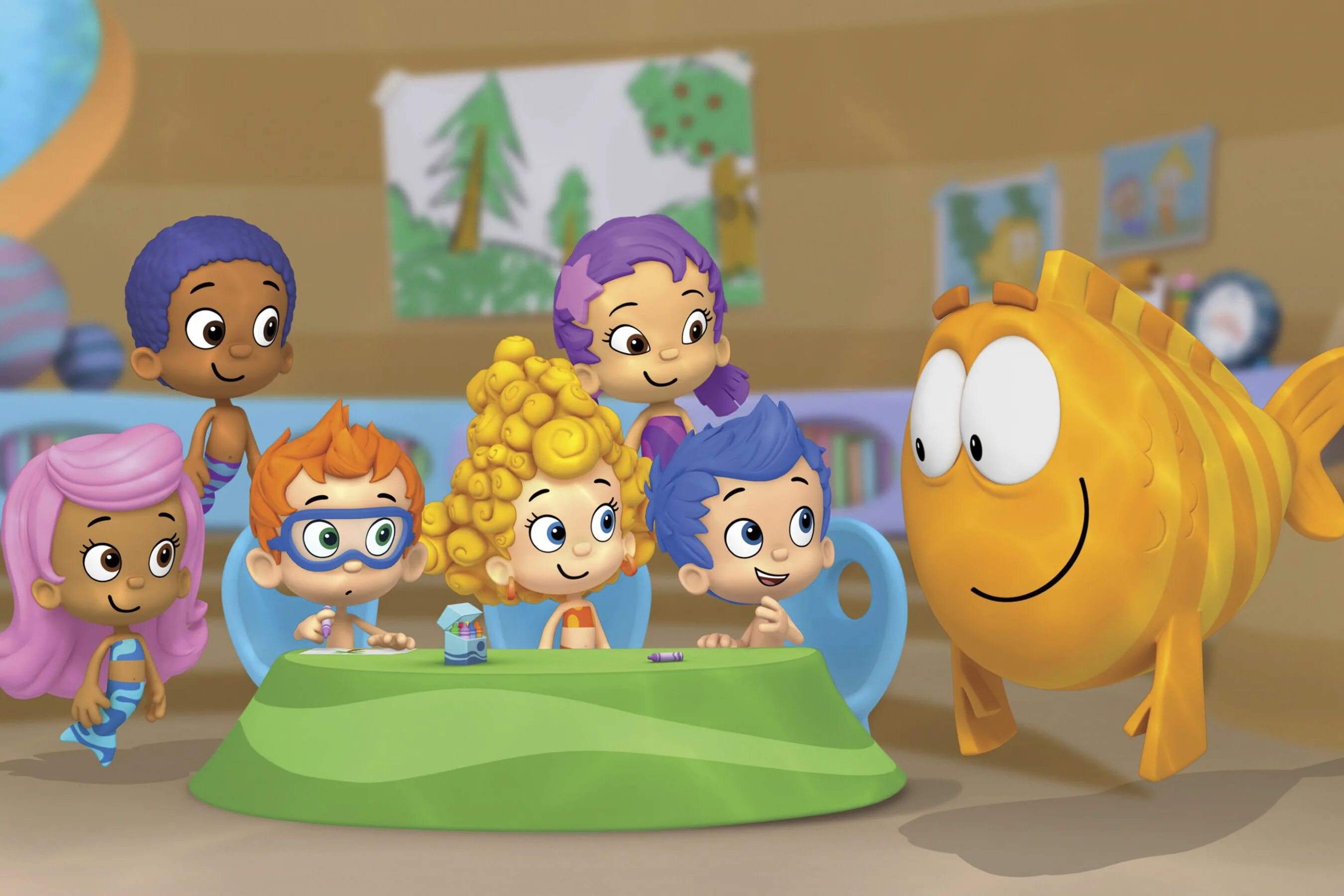 Nick jr 1. Буль Буль гуппи пузырьки. Bubble Guppies the New Guppy.