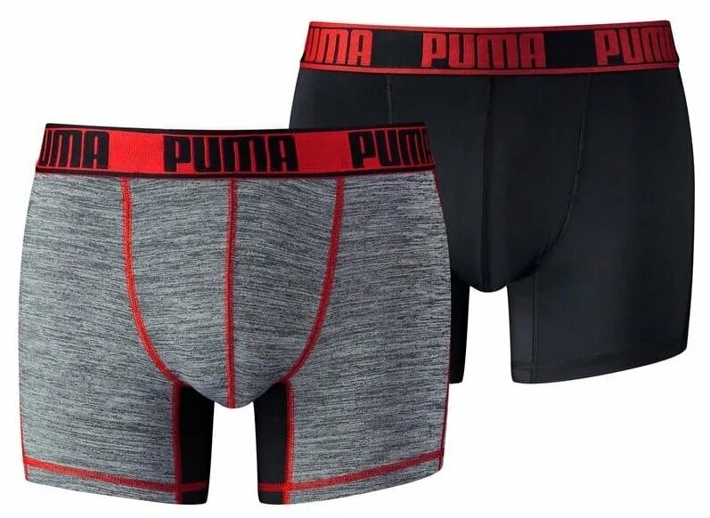 Цена мужских боксеров. Puma Active Grizzly Melange Boxer 2p packed. Трусы Puma Active Boxer 2p packed. Трусы Пума мужские. Puma трусы мужские боксеры.