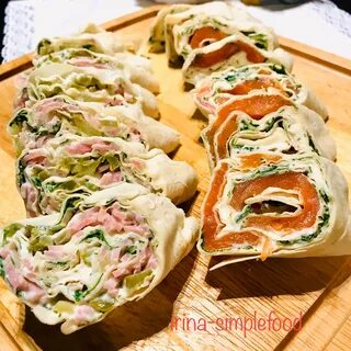 Лаваш с начинкой пошагово с фото