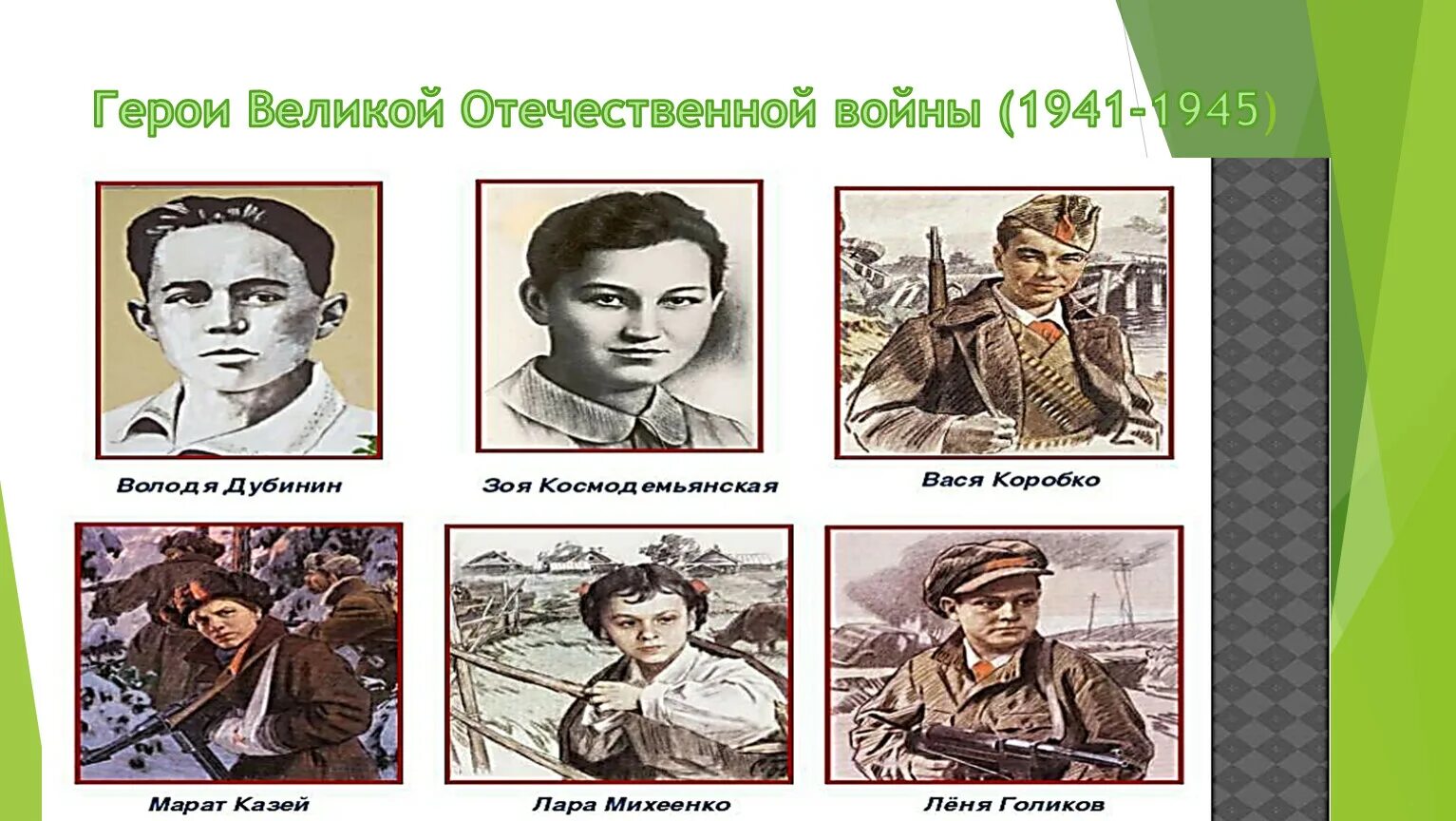 Герои Великой Отечественной войны 1941. Портреты героев Великой Отечественной войны 1941-1945 для детей. Великие герои войны 1941-1945. Пионеры герои дети Великой Отечественной войны 1941. Подвиги детей 1941 1945