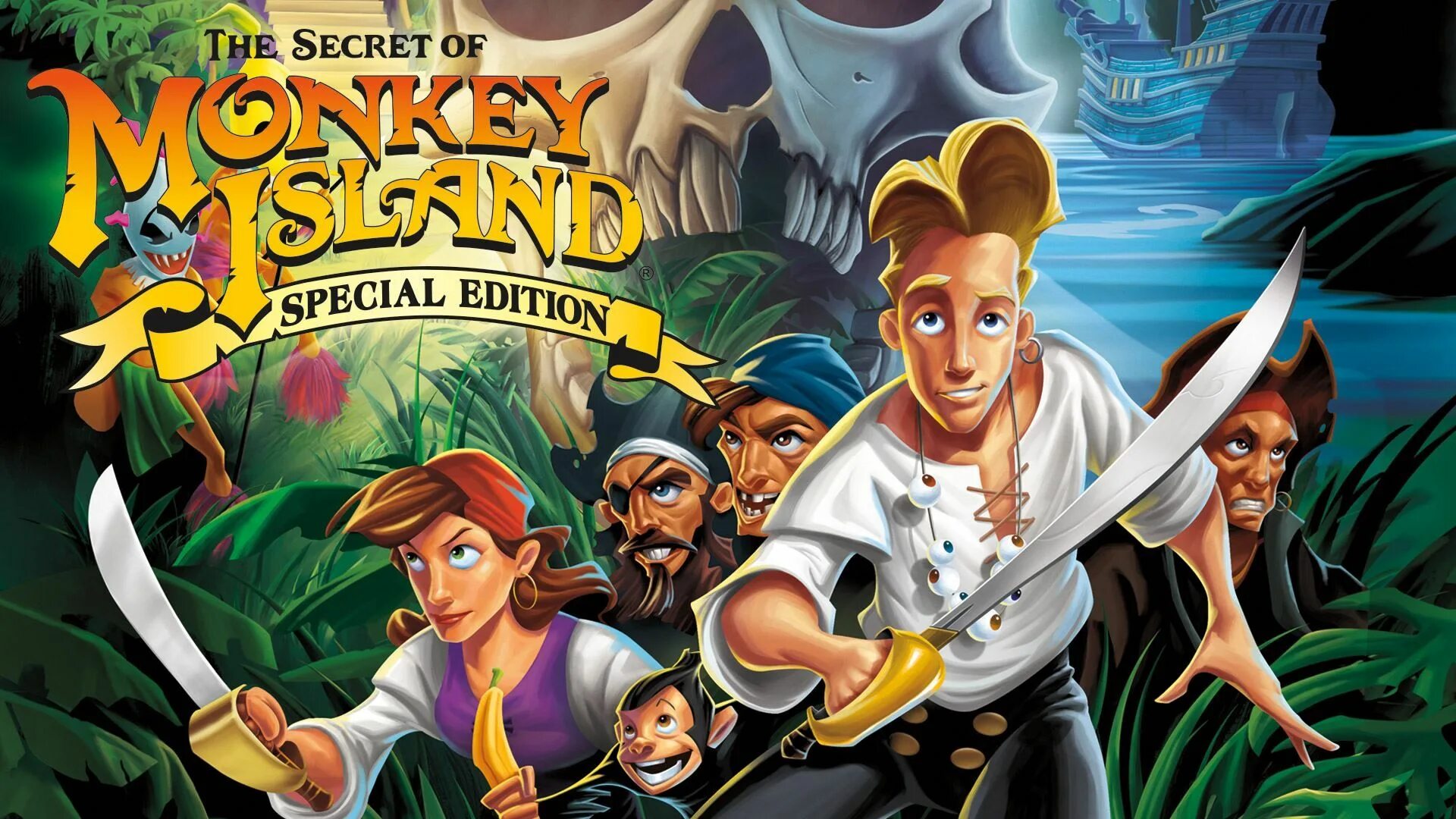 The Secret of Monkey Island игра. The Secret of Monkey Island обложка. The Secret of Monkey Island: Special Edition обложка. The Secret of Monkey Island обезьяна. Остров обезьян игра