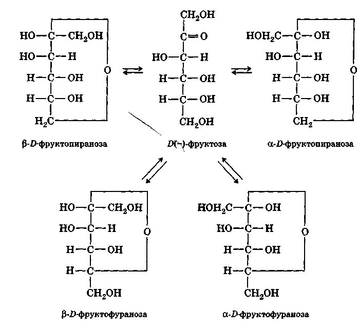 Цикло-оксо-таутомерия моносахаридов. Альфа фруктопираноза. Таутомерные формы д фруктозы. Проекционная формула фруктозы.