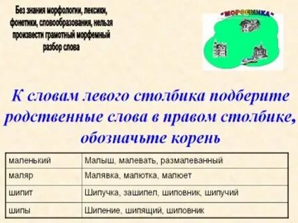 Выпишите столбиком родственные слова