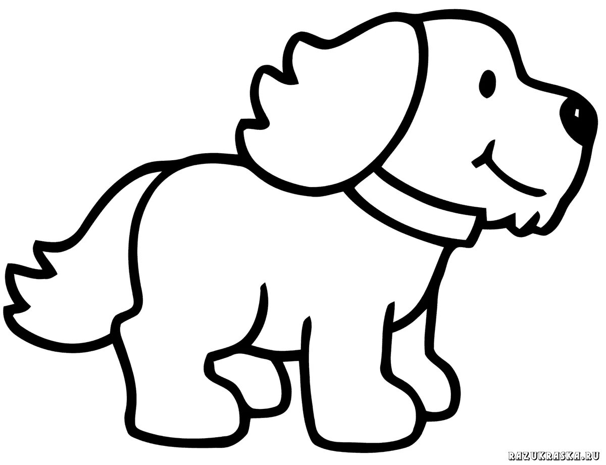 Собачка для 3 лет. Собачка для 3 лет. Собачка для раскрашивания детям. Собачка для раскрашивания детям. Раскраска малышам «собачка».