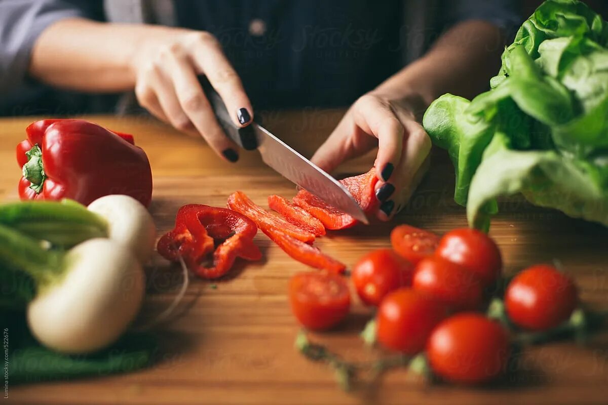 Chopping. Cooking Vegetable insertion. Chop Vegetables Craft.