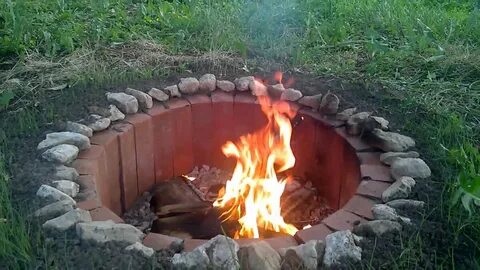 Костер на даче своими руками