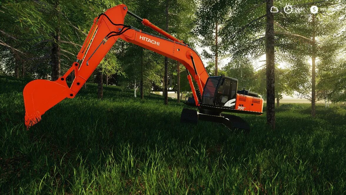 Мод на экскаватор для фс 19. Fs 17 hitachi. хитачи для фс 19. экскаватор для фс 19. fs19 погрузчик леса.